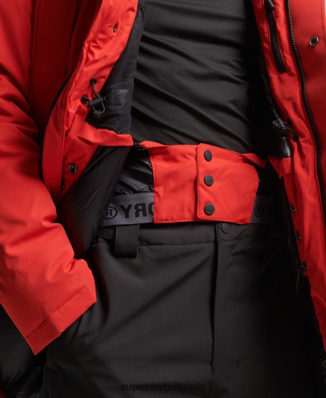 Superdry облекло N00H4515 червен мъже палто everest down snow park