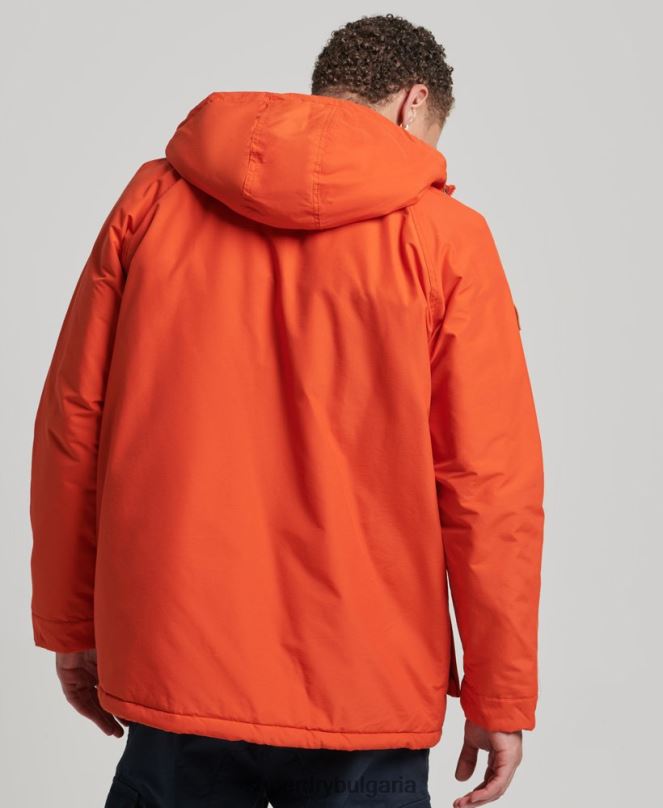 Superdry облекло N00H4532 оранжево мъже палто с планинска подплата
