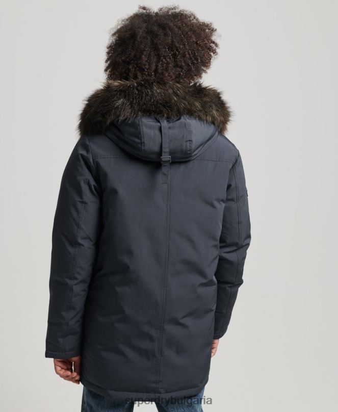 Superdry облекло N00H4549 военноморски флот мъже новобранец палто парка