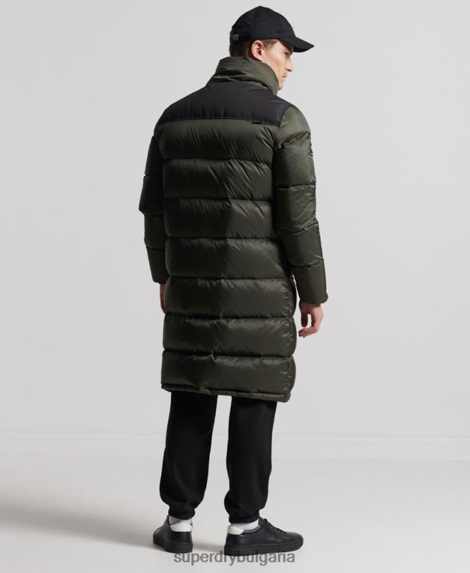 Superdry облекло N00H4556 каки мъже пухено палто с парагади