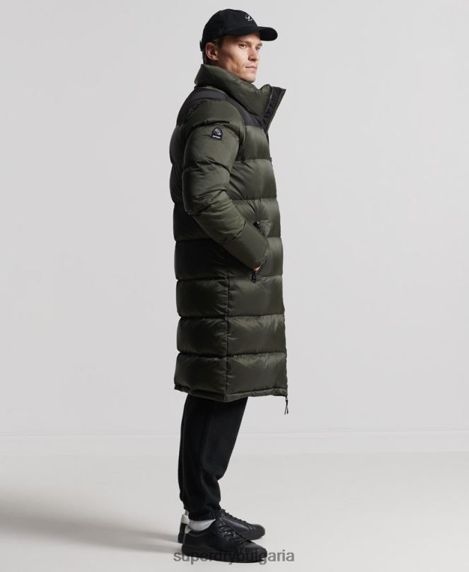 Superdry облекло N00H4556 каки мъже пухено палто с парагади