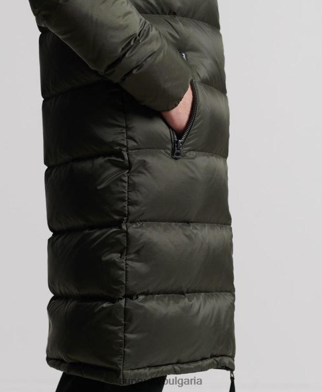 Superdry облекло N00H4556 каки мъже пухено палто с парагади