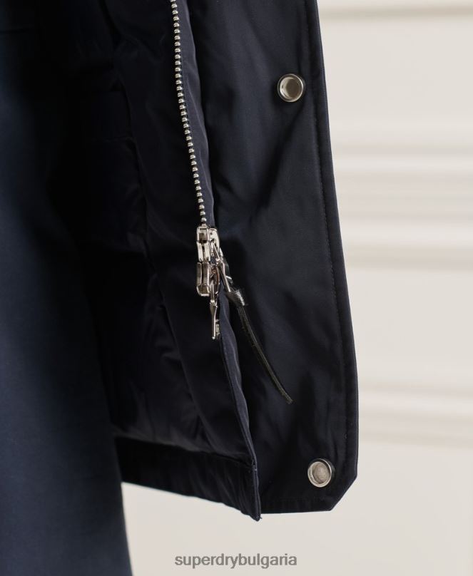 Superdry облекло N00H4578 военноморски флот мъже студия everest пухено палто парка
