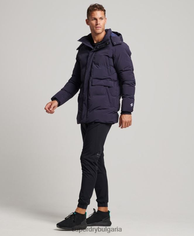 Superdry облекло N00H4589 военноморски флот мъже пухено палто