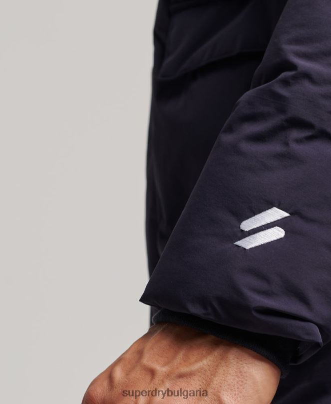 Superdry облекло N00H4589 военноморски флот мъже пухено палто