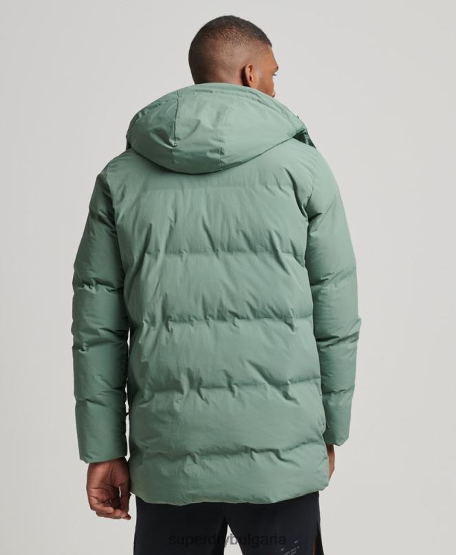 Superdry облекло N00H4641 зелено мъже пухено палто