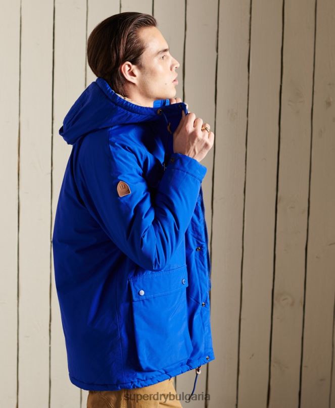 Superdry облекло N00H4684 син мъже палто с планинска подплата