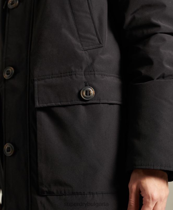 Superdry облекло N00H4734 черен мъже новобранец палто парка
