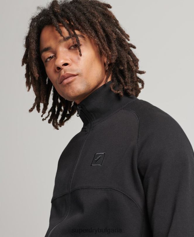 Superdry облекло N00H5087 черен мъже технологична писта отгоре