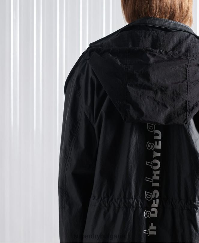 Superdry облекло N00H5552 черен мъже ограничено издание sdx freya парка палто