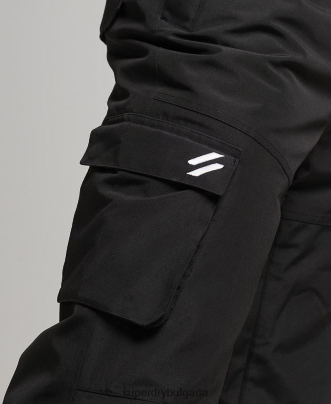 Superdry облекло N00H1372 черен мъже ски ultimate спасителни панталони