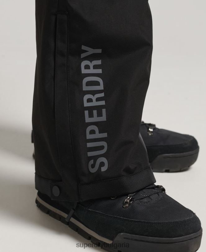 Superdry облекло N00H1372 черен мъже ски ultimate спасителни панталони