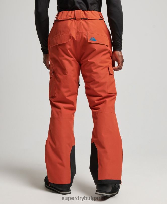 Superdry облекло N00H1378 оранжево мъже ски ultimate спасителни панталони