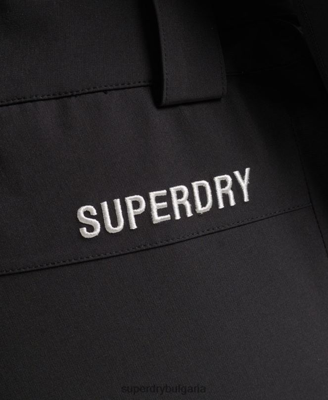 Superdry облекло N00H1385 черен мъже основни снежни панталони