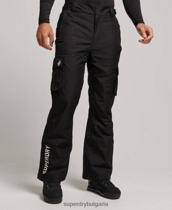Superdry облекло N00H1386 черен мъже ски спасителни панталони