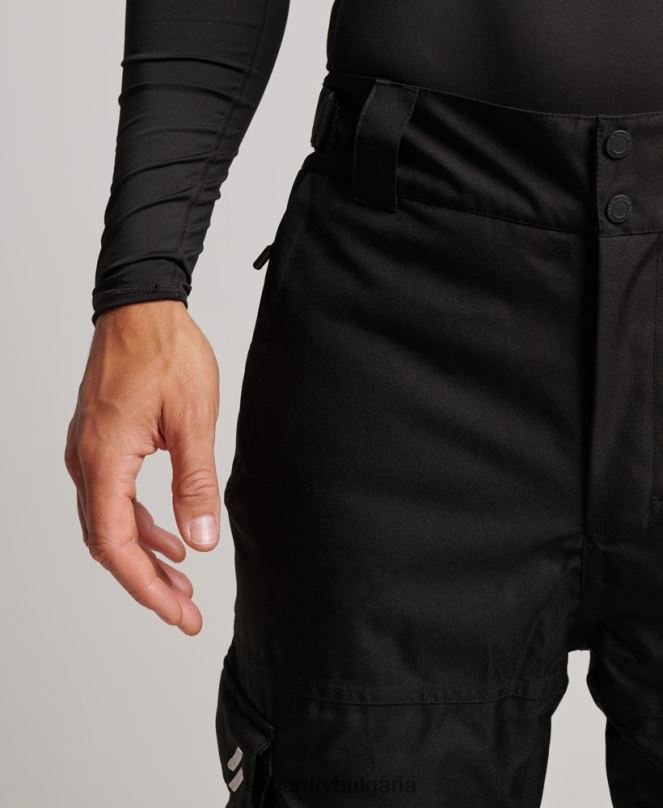Superdry облекло N00H1386 черен мъже ски спасителни панталони