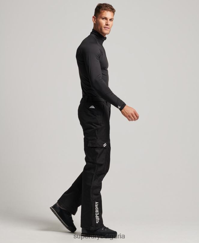 Superdry облекло N00H1386 черен мъже ски спасителни панталони