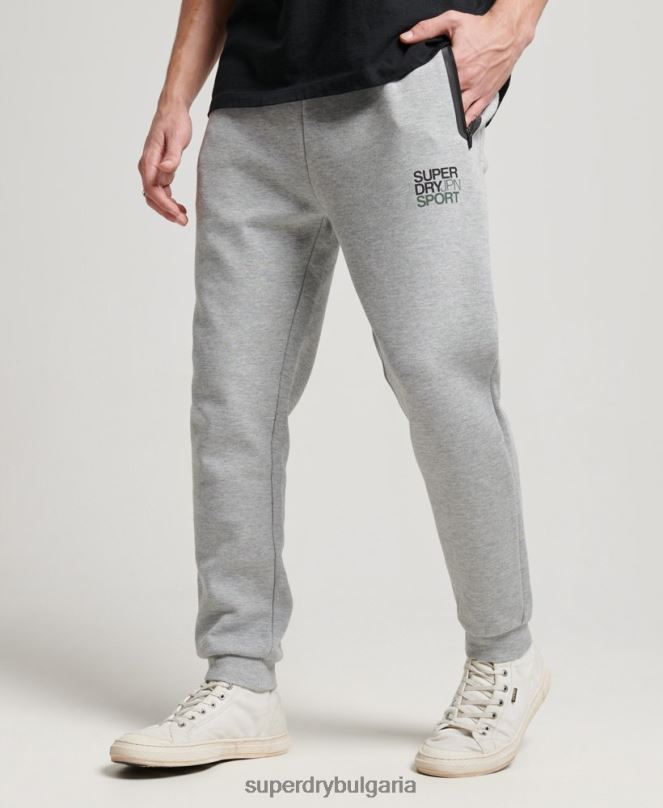 Superdry облекло N00H1410 сиво мъже gymtech джогинг