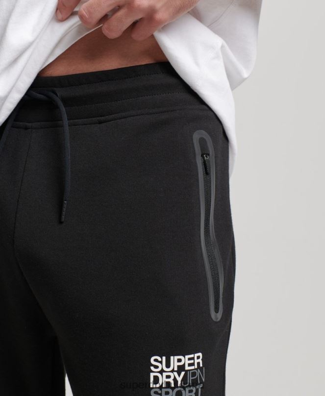 Superdry облекло N00H1415 черен мъже gymtech джогинг