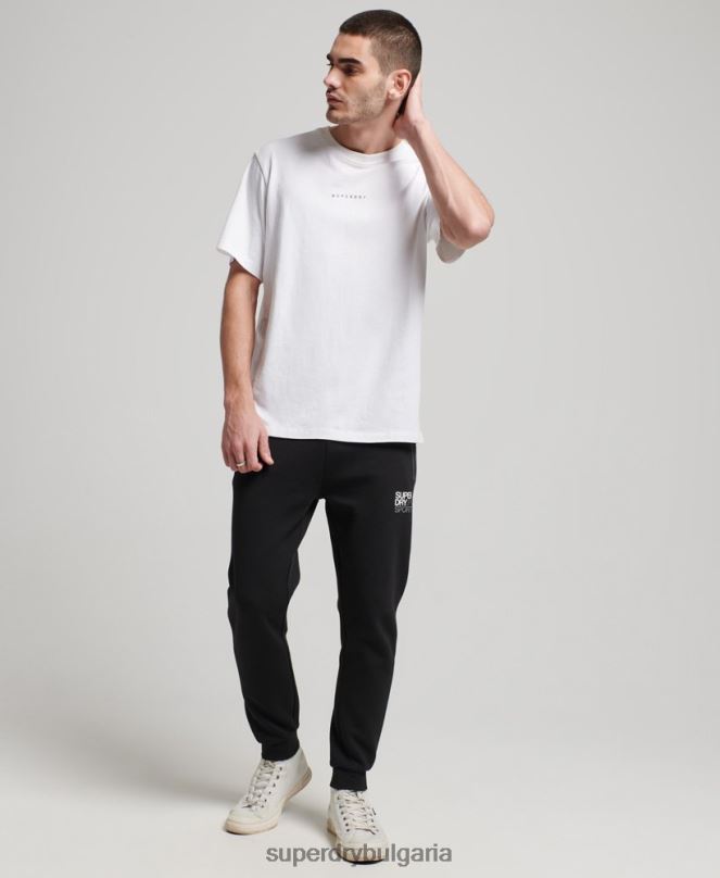 Superdry облекло N00H1415 черен мъже gymtech джогинг