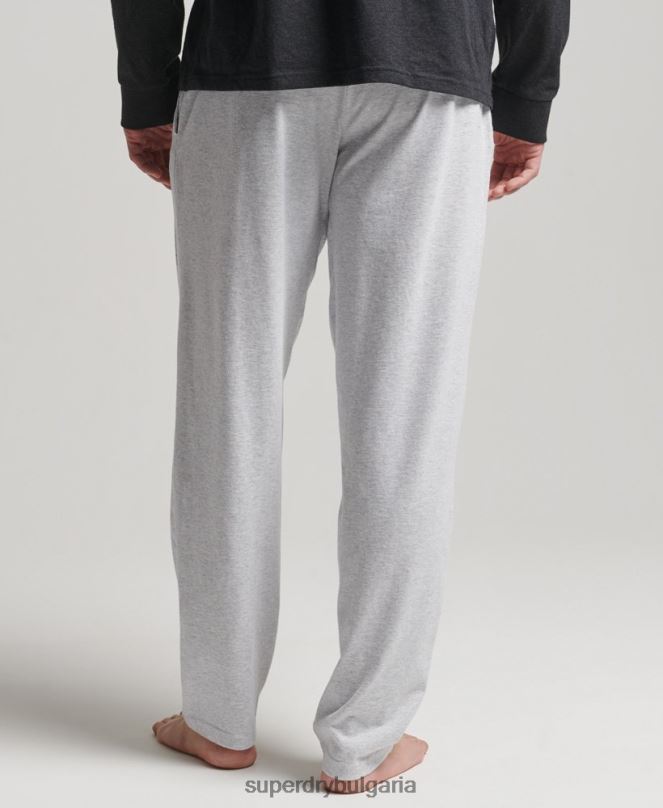 Superdry облекло N00H1608 сиво мъже рециклирани спални панталони