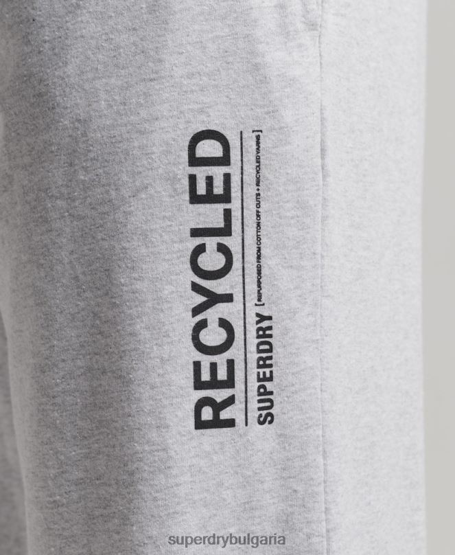 Superdry облекло N00H1608 сиво мъже рециклирани спални панталони