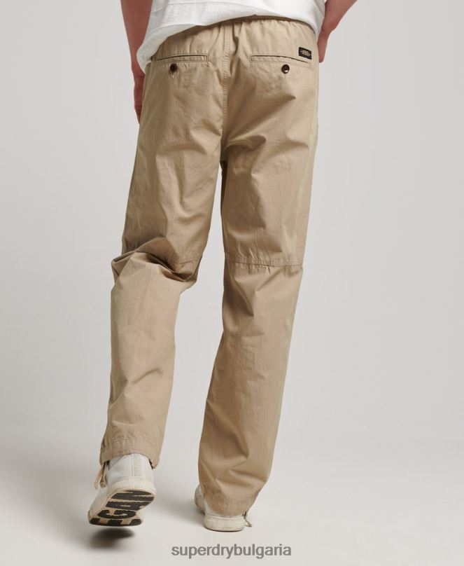 Superdry облекло N00H23 тен мъже тъкани джогинг