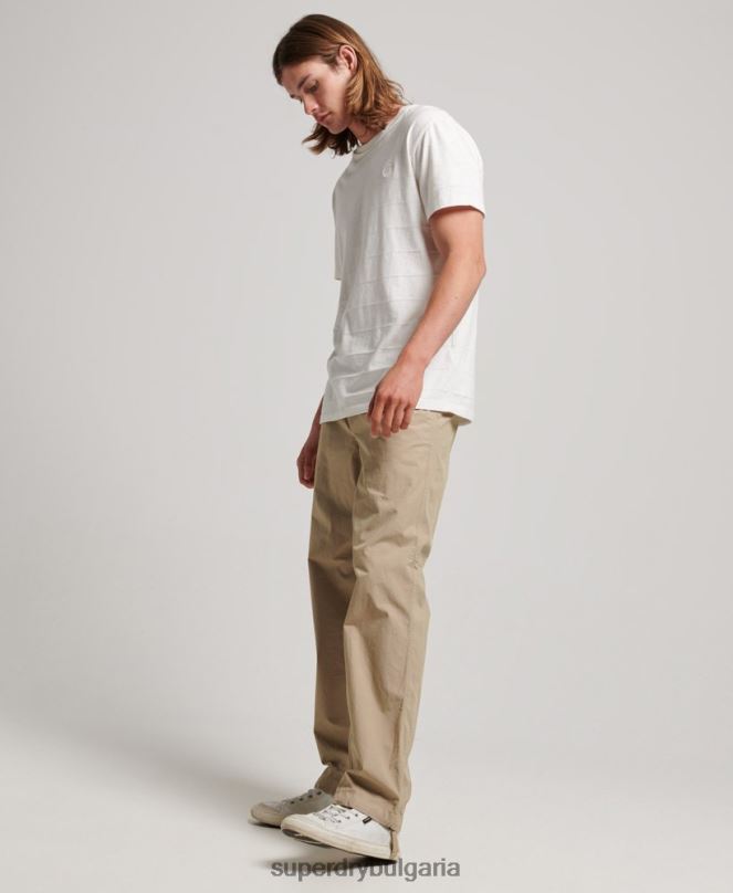 Superdry облекло N00H23 тен мъже тъкани джогинг