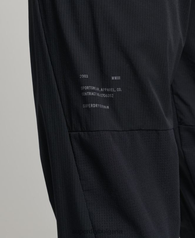 Superdry облекло N00H5387 черен мъже еластични тъкани анцузи