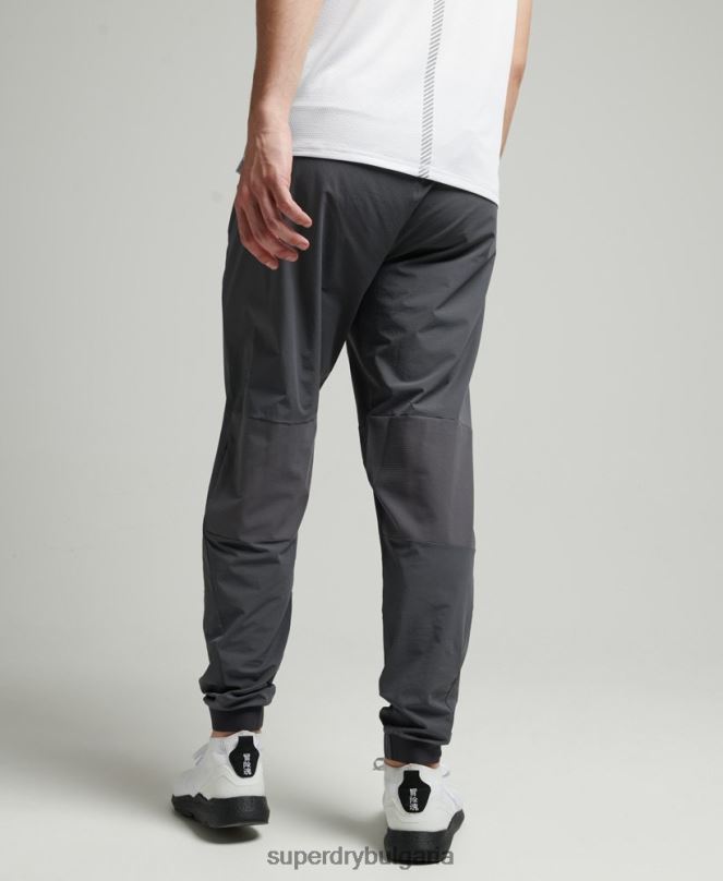 Superdry облекло N00H5402 тъмно сив мъже еластични тъкани анцузи