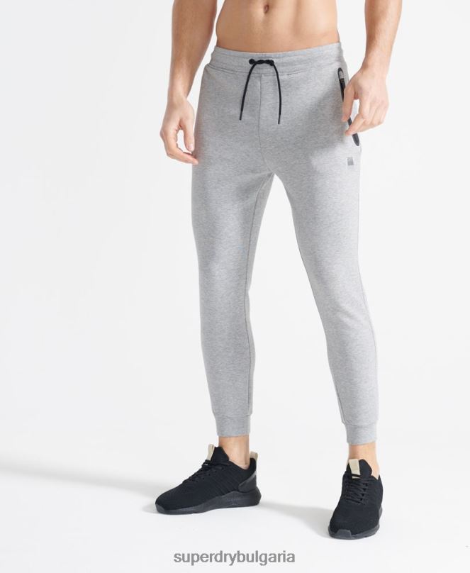 Superdry облекло N00H5405 сиво мъже обучение на джогинг гимтек