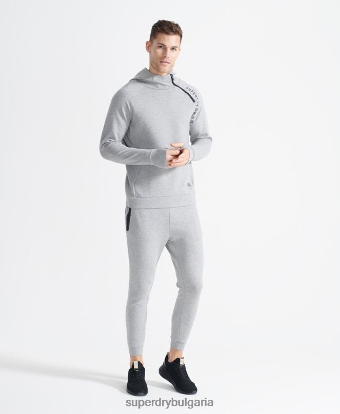 Superdry облекло N00H5405 сиво мъже обучение на джогинг гимтек