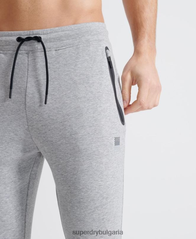 Superdry облекло N00H5405 сиво мъже обучение на джогинг гимтек