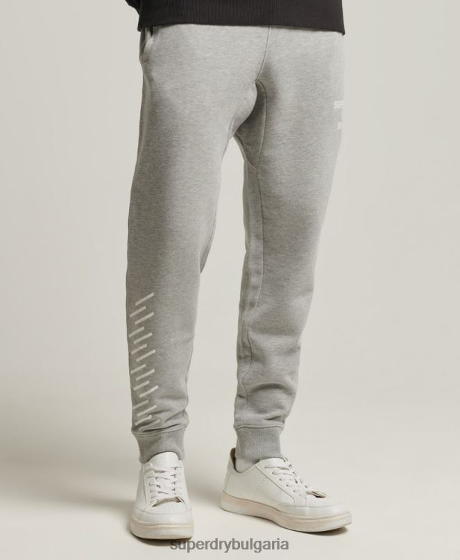 Superdry облекло N00H6361 сиво мъже код основни спортни джогинг