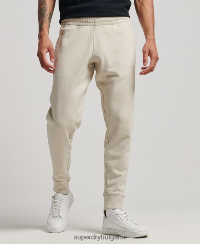 Superdry облекло N00H6366 бежово мъже код микро лого джогинг