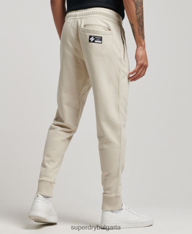 Superdry облекло N00H6366 бежово мъже код микро лого джогинг