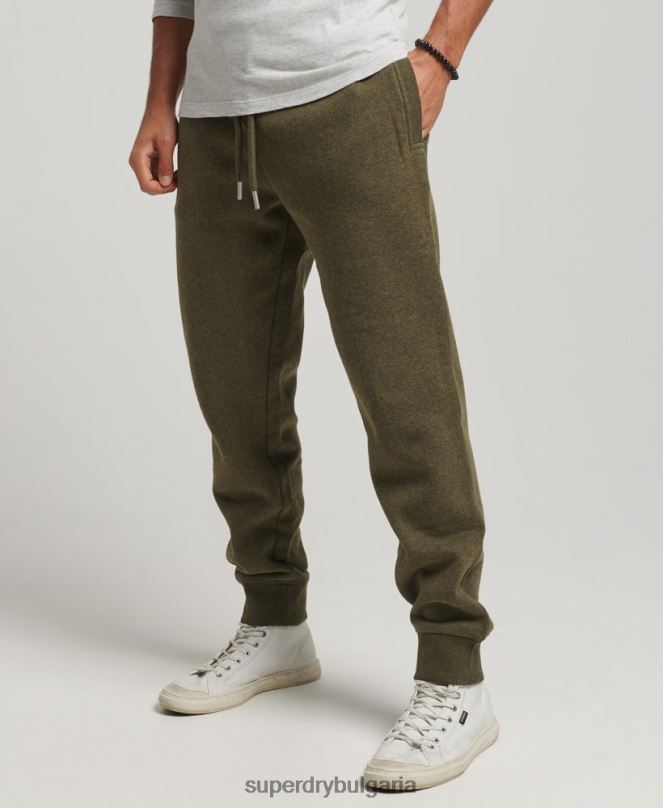 Superdry облекло N00H6372 каки мъже джогинг ретро бродирани лого от органичен памук
