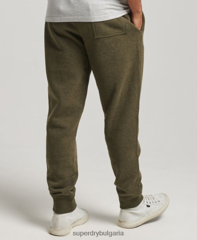 Superdry облекло N00H6372 каки мъже джогинг ретро бродирани лого от органичен памук