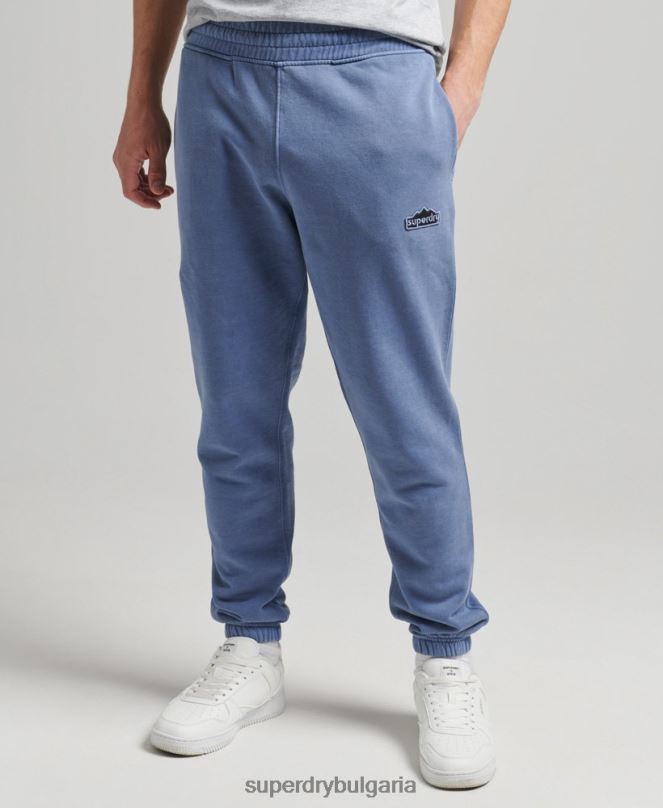 Superdry облекло N00H6374 военноморски флот мъже ретро маратонки за терен от 90-те