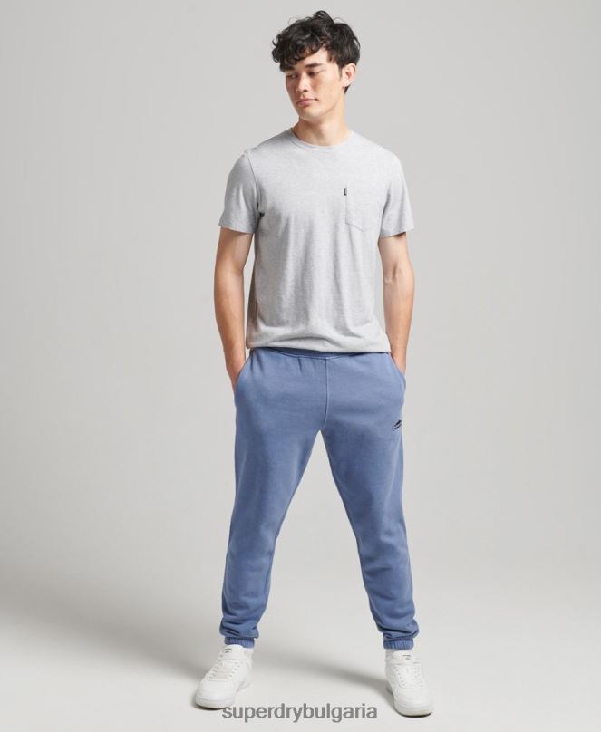 Superdry облекло N00H6374 военноморски флот мъже ретро маратонки за терен от 90-те
