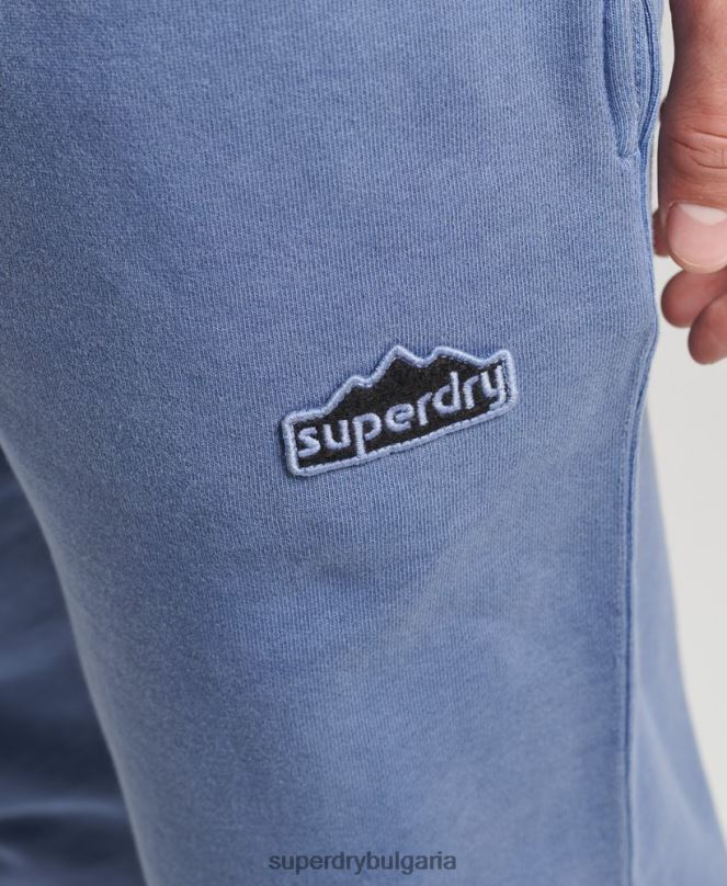 Superdry облекло N00H6374 военноморски флот мъже ретро маратонки за терен от 90-те
