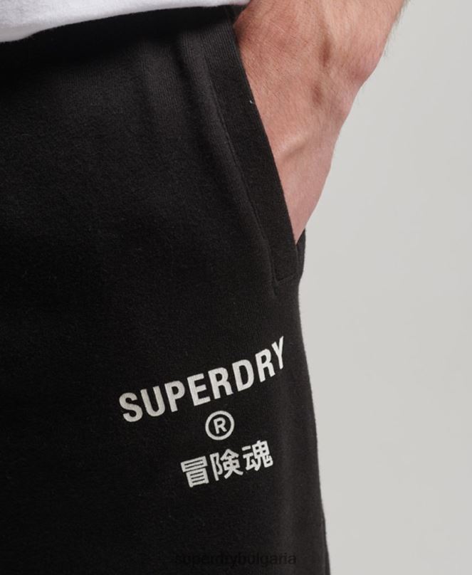 Superdry облекло N00H6377 черен мъже код основни спортни джогинг