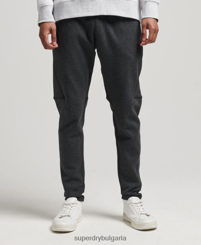 Superdry облекло N00H6384 тъмно сив мъже технически заострени маратонки за джогинг