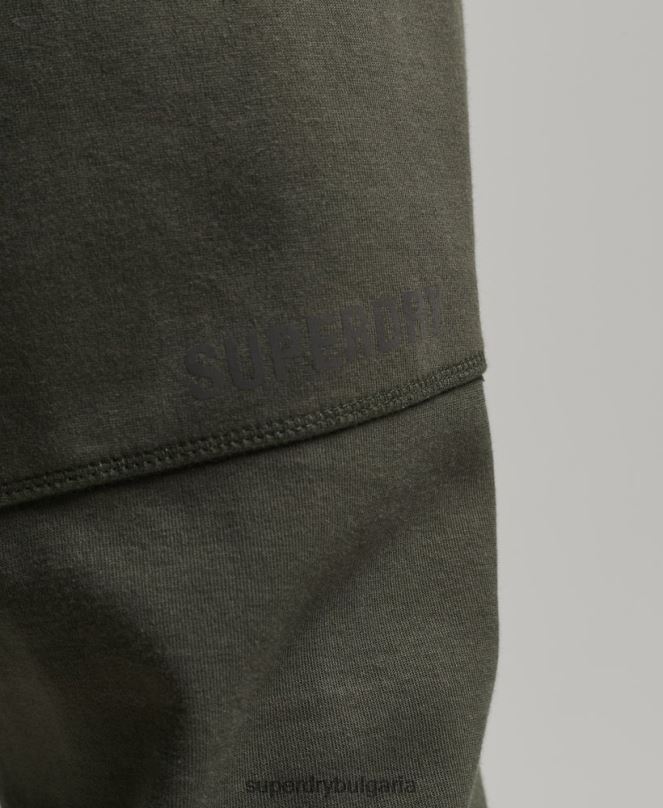 Superdry облекло N00H6389 каки мъже технически заострени маратонки за джогинг