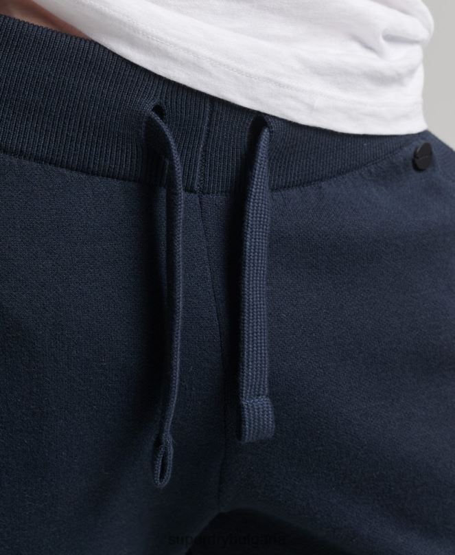 Superdry облекло N00H6395 военноморски флот мъже органични памучни студия основни джогинг