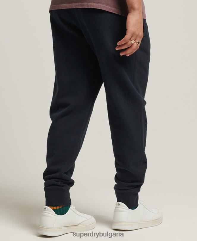 Superdry облекло N00H6405 военноморски флот мъже джогинг с апликации
