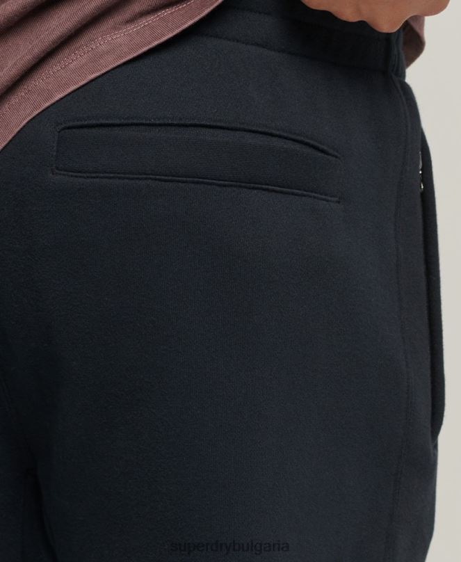 Superdry облекло N00H6405 военноморски флот мъже джогинг с апликации