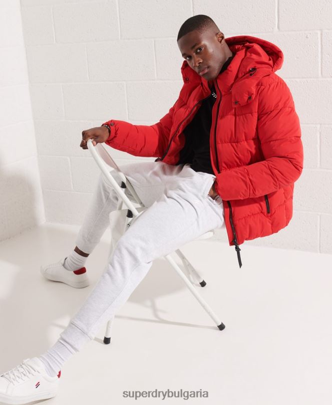 Superdry облекло N00H6407 светло сив мъже органичен памук код основни джогинг