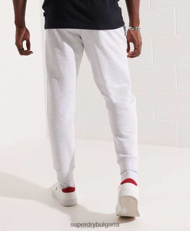 Superdry облекло N00H6407 светло сив мъже органичен памук код основни джогинг