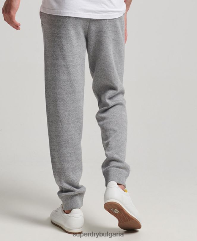 Superdry облекло N00H6408 сиво мъже органични памучни студия основни джогинг